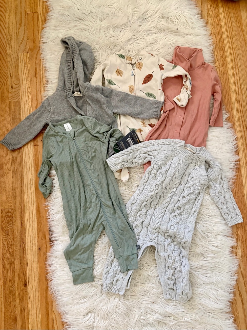 Capsule Wardrobe Bundle Fall Sweater Bodysuit Organic Size 3-6 Months